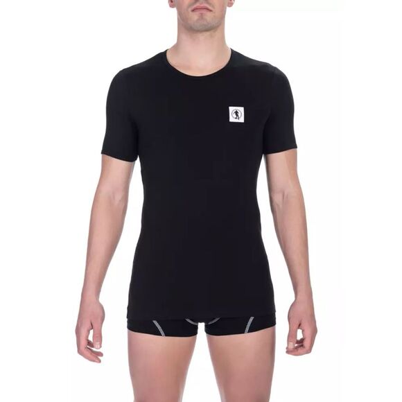 Bikkembergs Black Cotton Men T-Shirt Twin Men's Pack